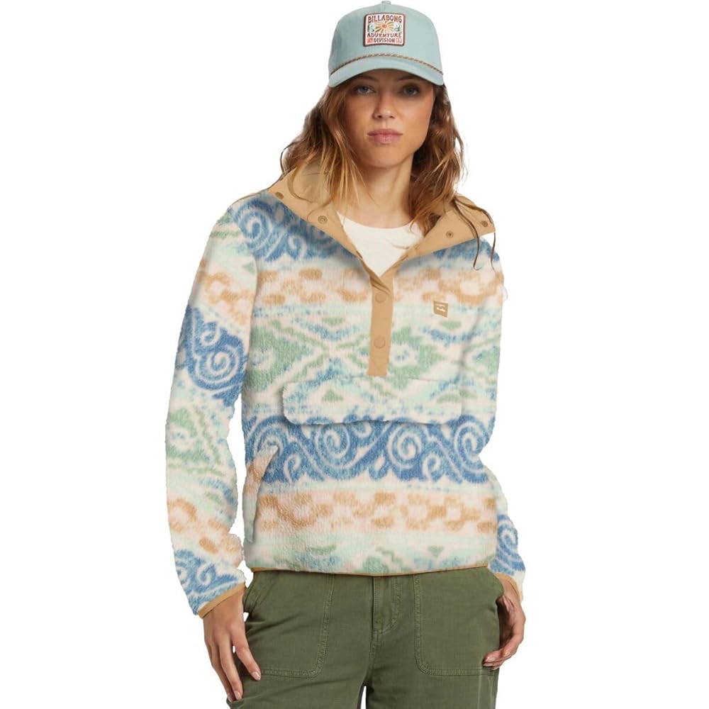 BILLABONG ロンスプ　XL women's Billabong Womens Sweatshirt Barra Half Zip
